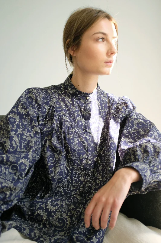 Coéme - Ella Blouse - Organic Printed Poplin