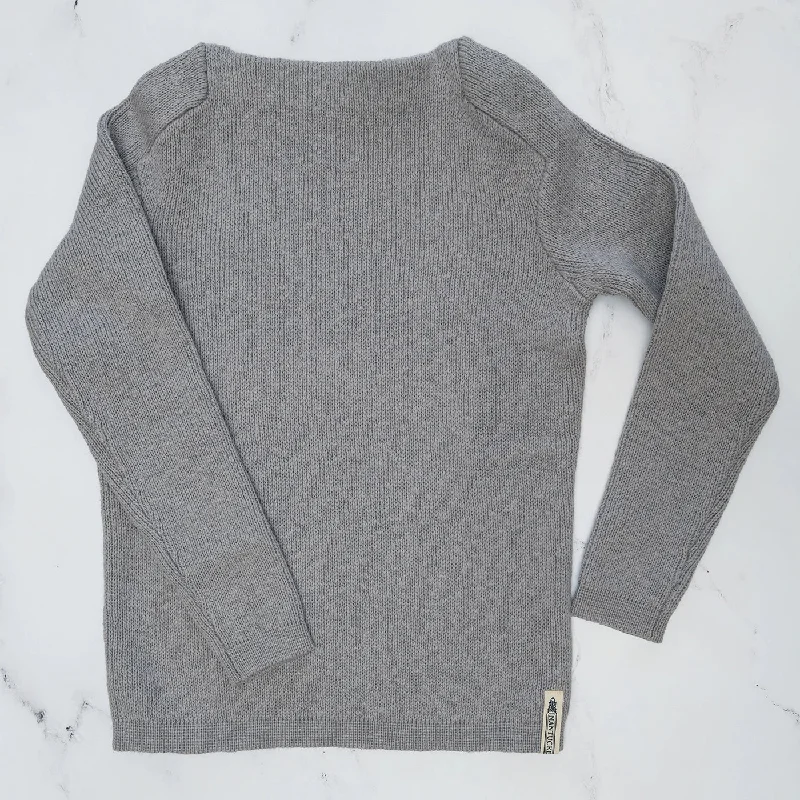 Gray Boatneck Sweater