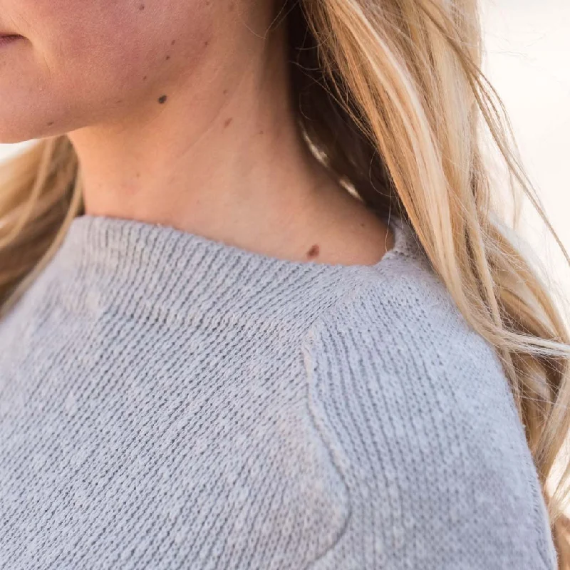 Gray Boatneck Sweater