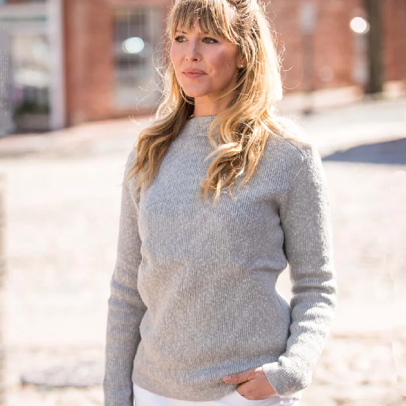 Gray Boatneck Sweater