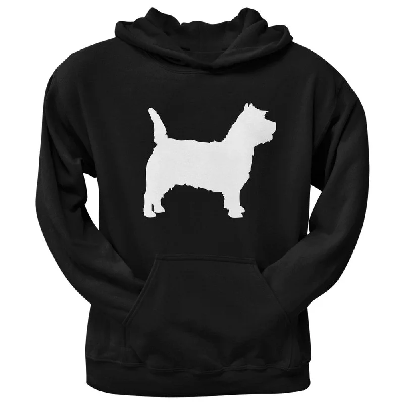 Cairn Terrier Silhouette Black Adult Hoodie