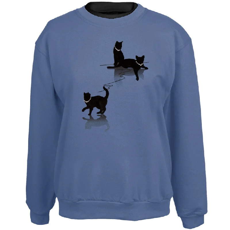 Cat Shadows Women's Crew Neck Sweatshirt