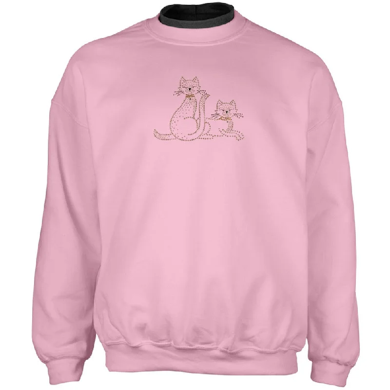 Cats Bejeweled Women's Crew Neck Sweatshirt