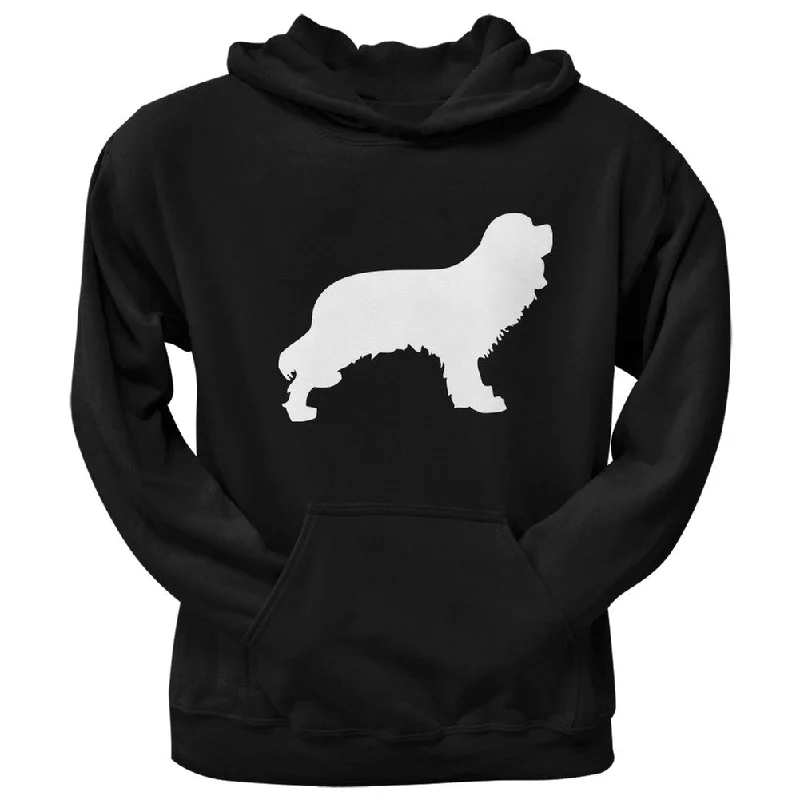 Cavalier King Charles Spaniel Silhouette Black Adult Hoodie