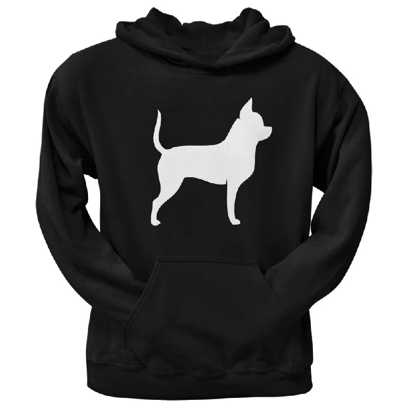 Chihuahua Silhouette Black Adult Hoodie