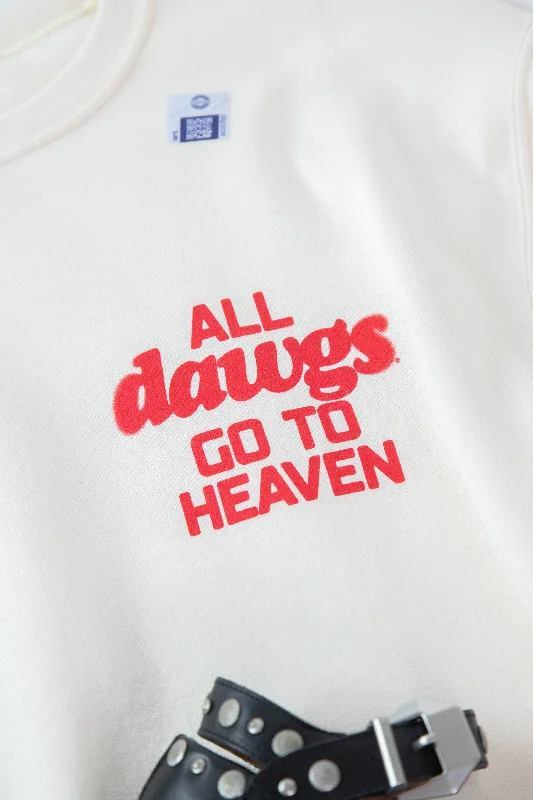 All Dawgs Go To Heaven Sweatshirt, Off White | Charlie Southern