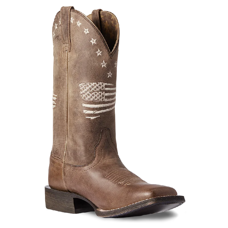 Ariat Ladies Circuit Patriot Weathered Tan Tall Boots 10038388