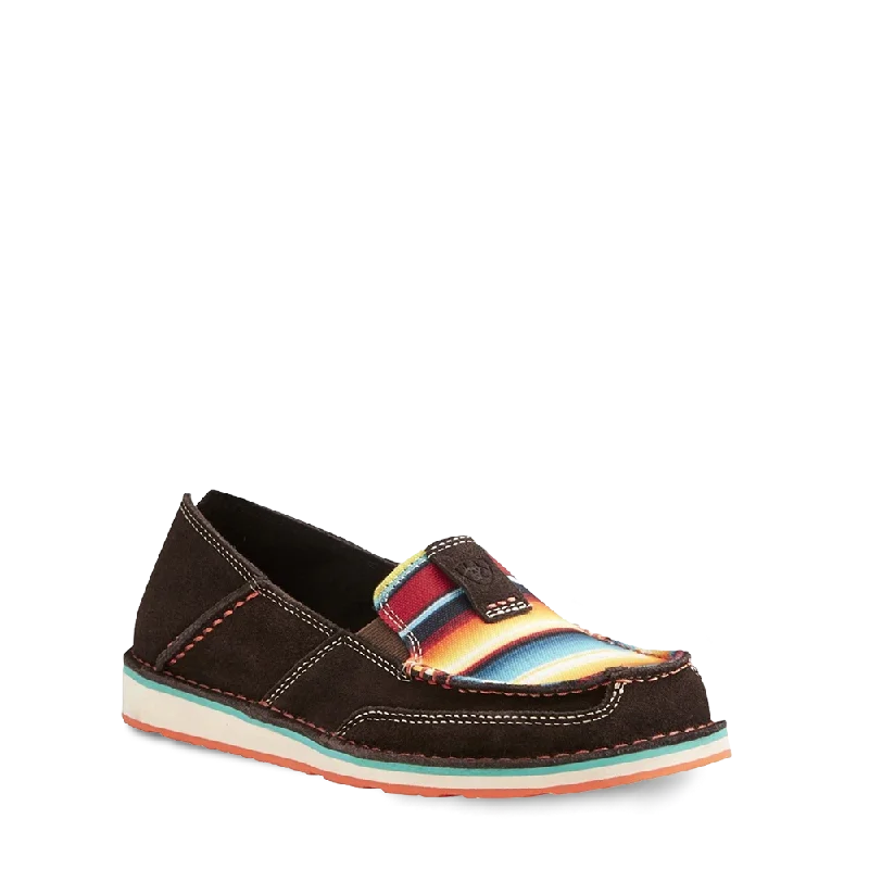 Ariat® Ladies Cruiser Chocolate Fudge Red Serape Print Shoes 10021153