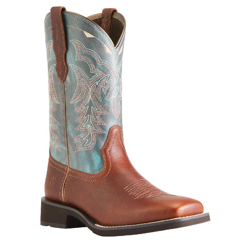 Ariat® Ladies Delilah Spiced Cider & Teal River Boots 10042420