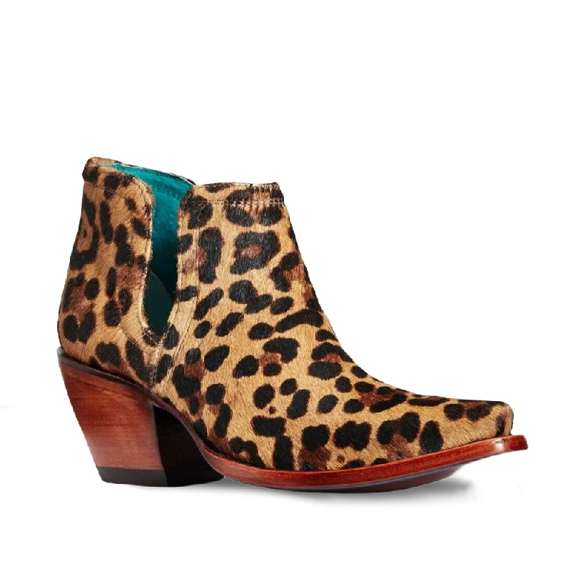 Ariat Ladies Dixon Leopard Cowhide Ankle Bootie 10033883