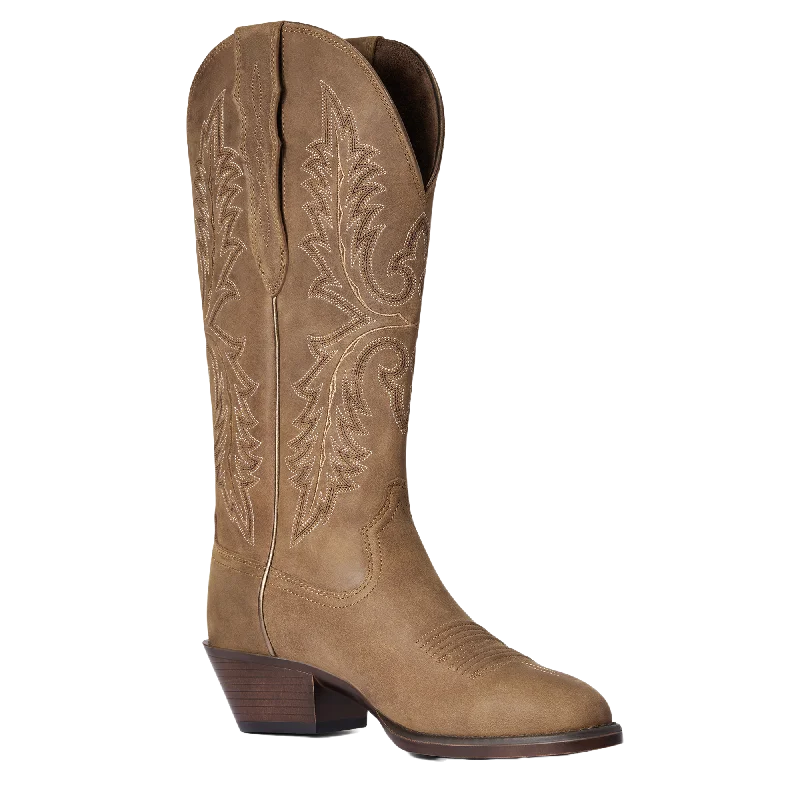 Ariat Ladies Heritage Tan Bomber Elastic Wide Calf Boots 10038337