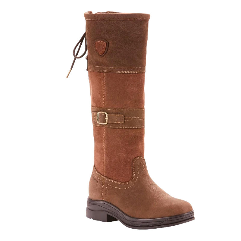 Ariat® Ladies Langdale H2O Java Brown Waterproof Tall Boots 10024982