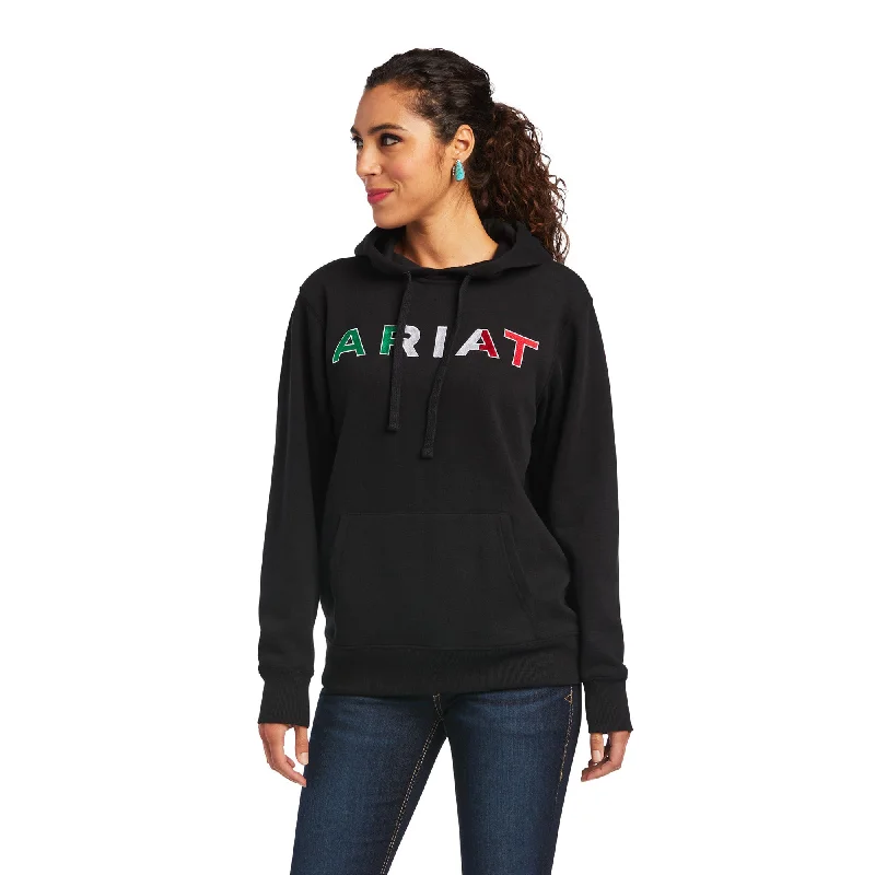 Ariat® Ladies Mexico Logo Black Hoodie 10038930