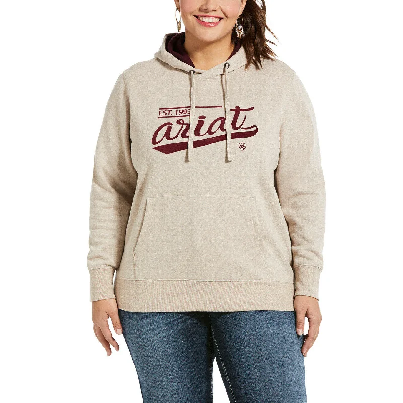 Ariat® Ladies REAL Varsity Logo Hoodie Sweatshirt 10033532