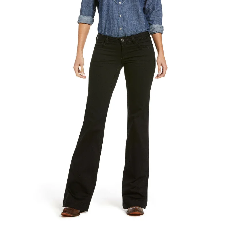 Ariat Ladies Trouser Forever Black Mid Rise Jeans 10033566