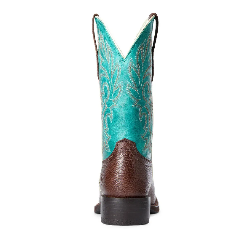 Ariat® Ladies Turquoise & Dark Cottage Cattle Drive Boots 10033870