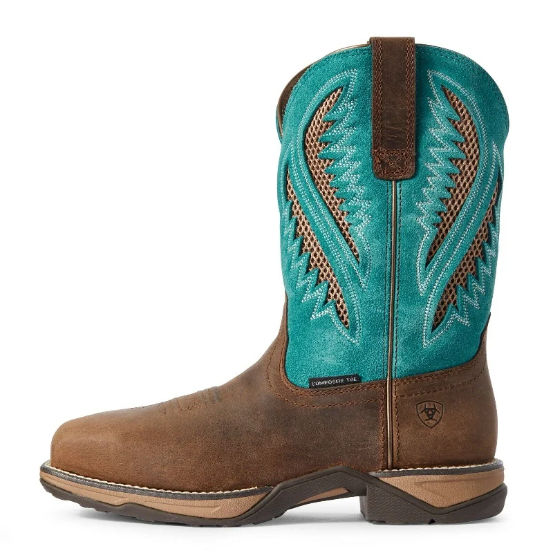 Ariat® Ladies VentTEK™ Turquoise Composite Toe Work Boots 10031663