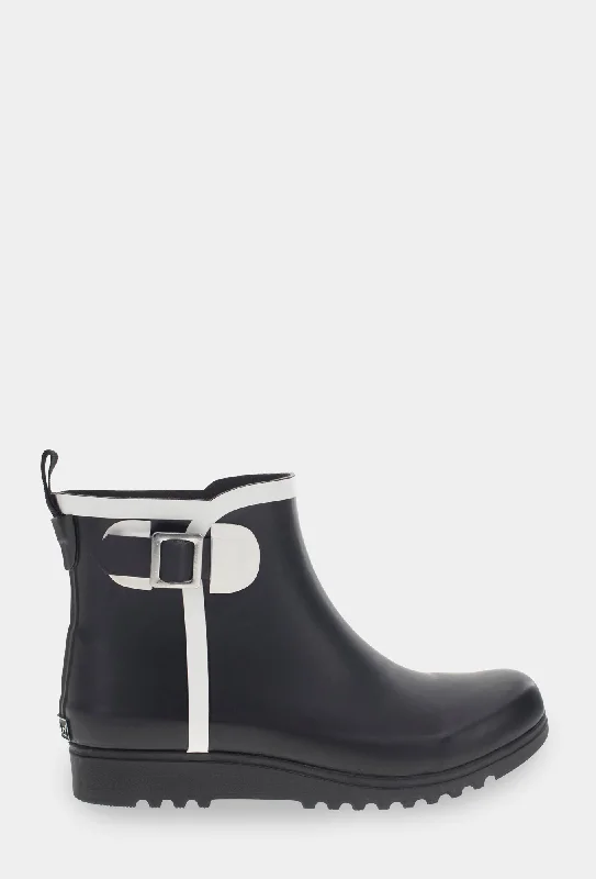 ATLAS ANKLE RAIN BOOT - BLACK