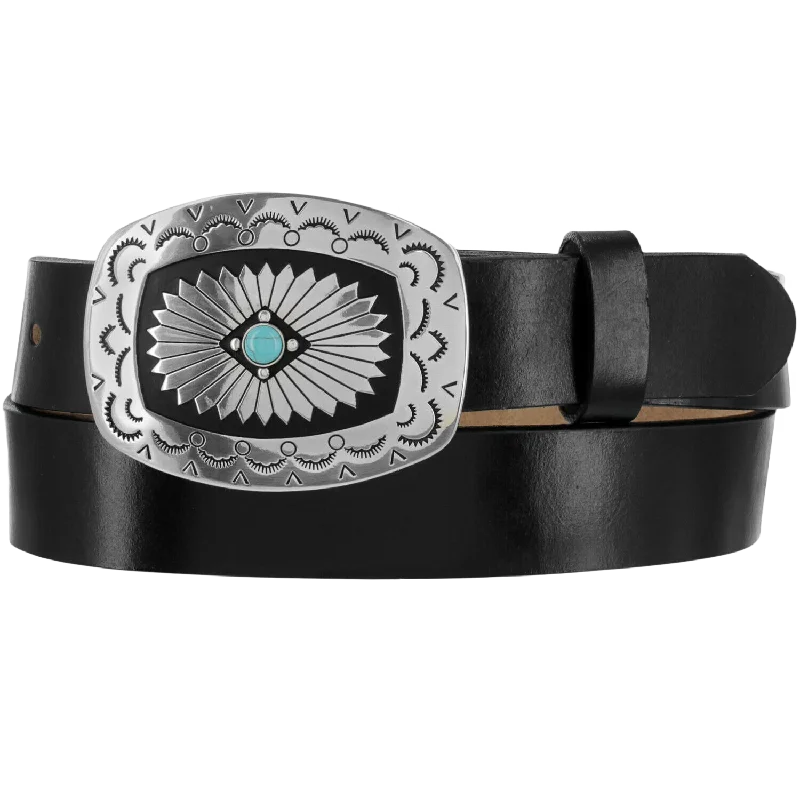 Tony Lama Ladies Black The Santa Rosa Belt C51283