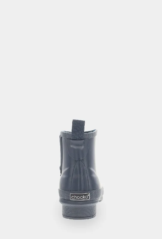 CLASSIC MATTE ANKLE RAIN BOOT - NAVY