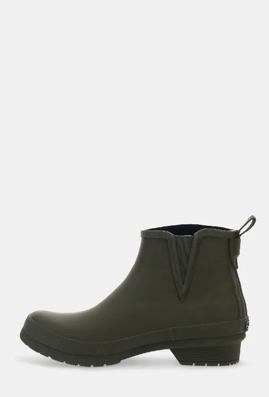 CLASSIC MATTE ANKLE RAIN BOOT - OLIVE