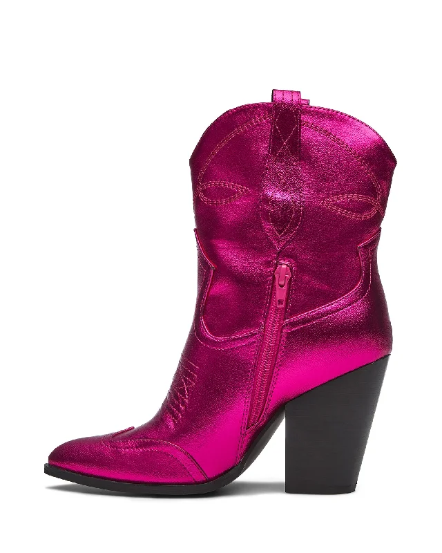 Duke Cowboy Boot Metallic Pink