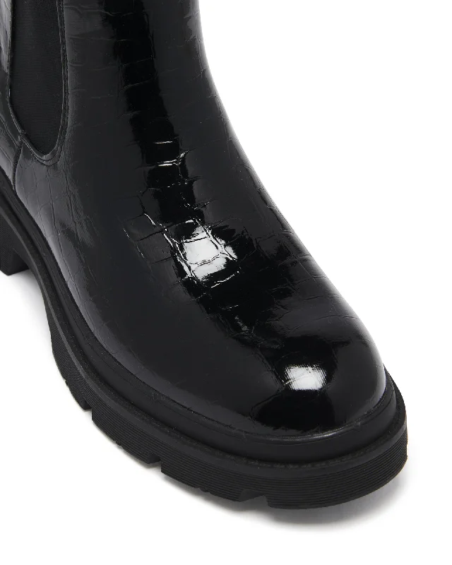 Threadbo Boot Black Croc