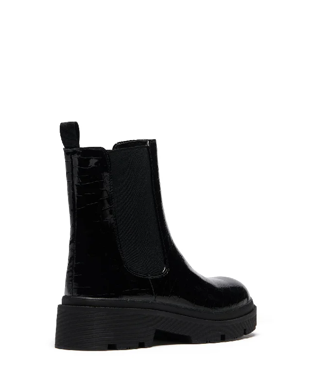 Threadbo Boot Black Croc