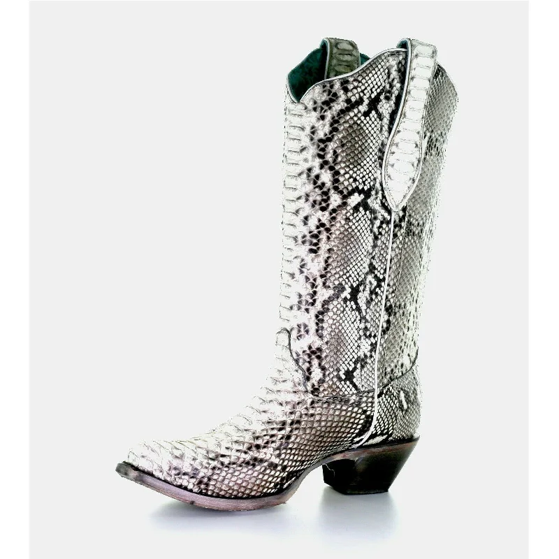 Corral Ladies Natural Python Boots A3798