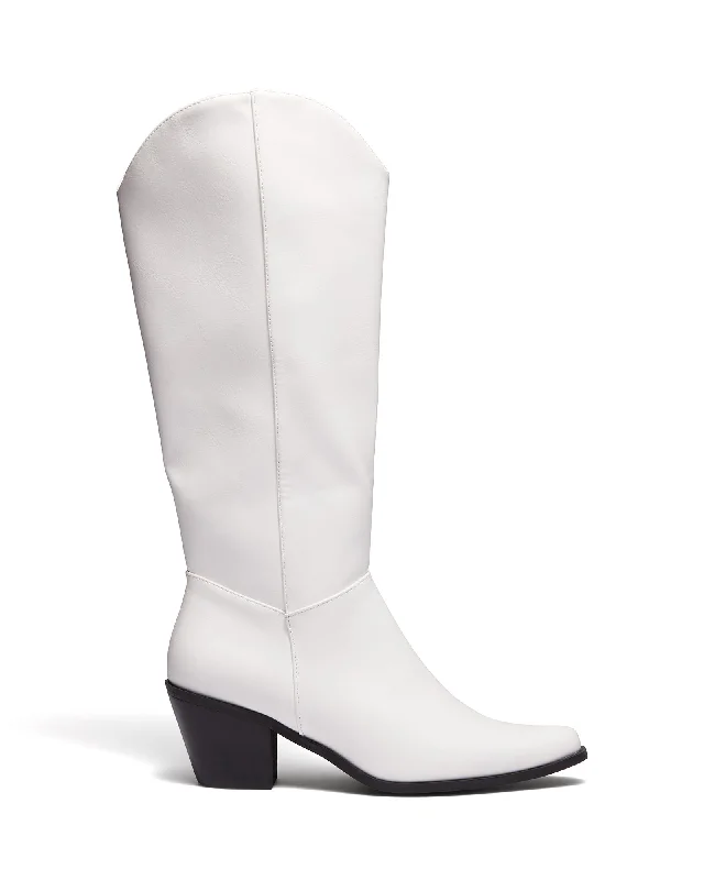 Cyrus Cowboy Boot White