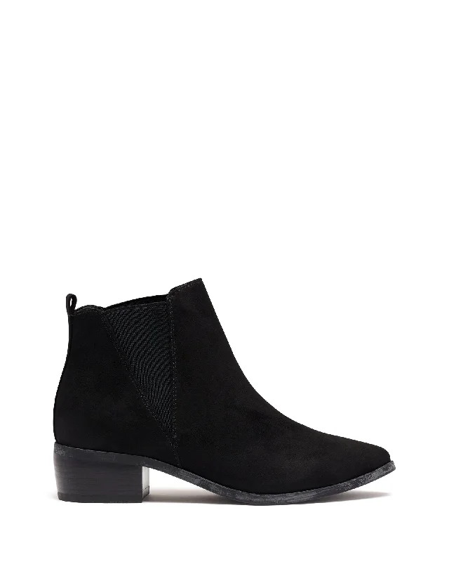 Dalton Boot  Black Microsuede