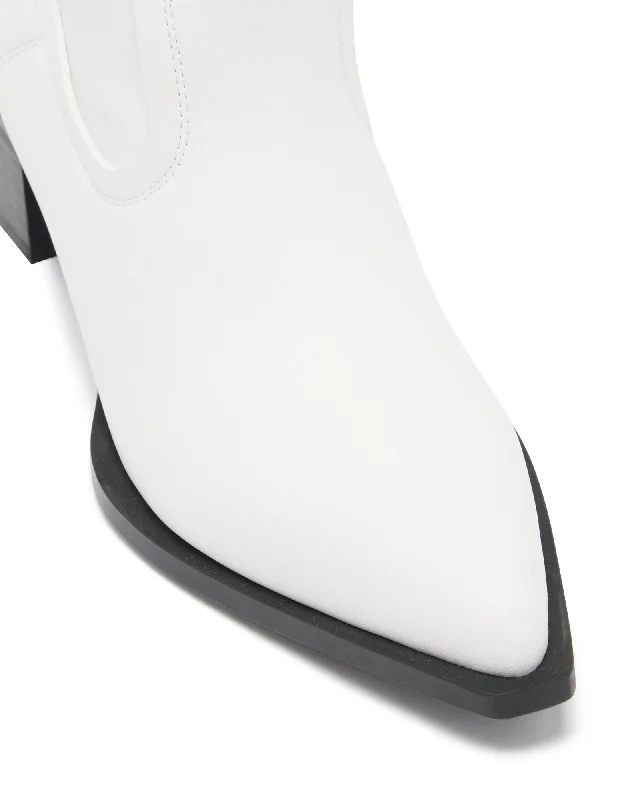 Dynasty Tall Boot White