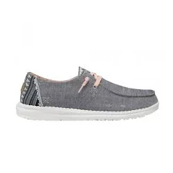 Hey Dude® Ladies Wendy Boho Grey Shoes 121413238