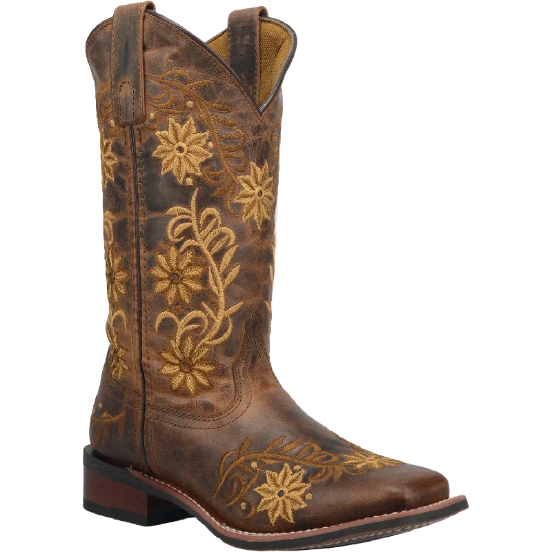 Laredo Ladies Brown Secert Garden Square Toe Boot 5822