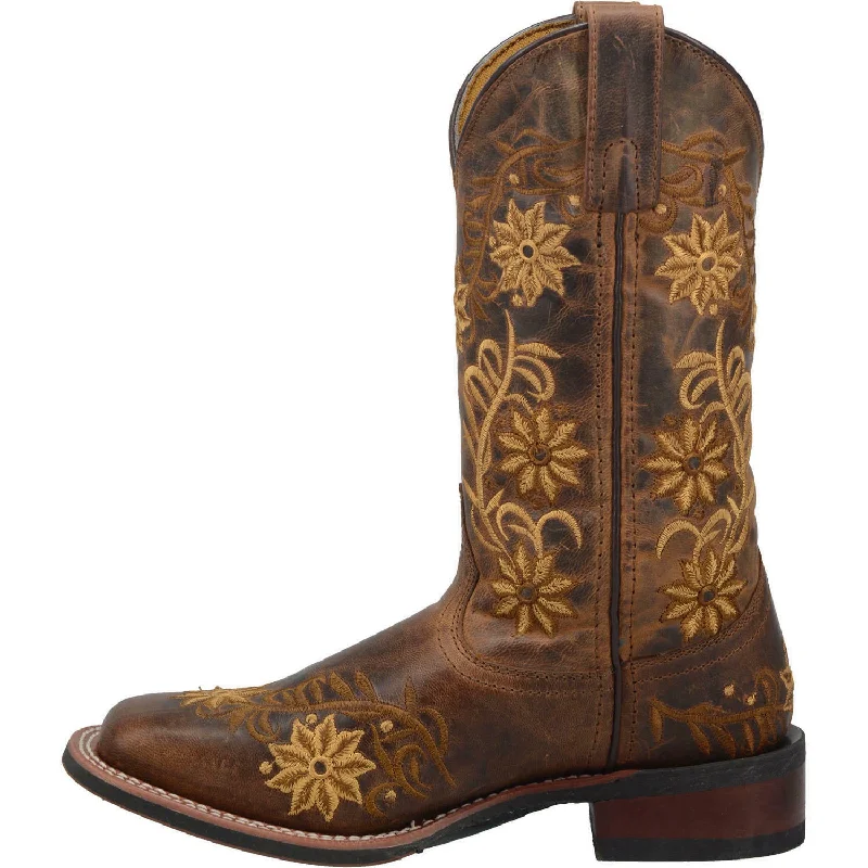 Laredo Ladies Brown Secert Garden Square Toe Boot 5822