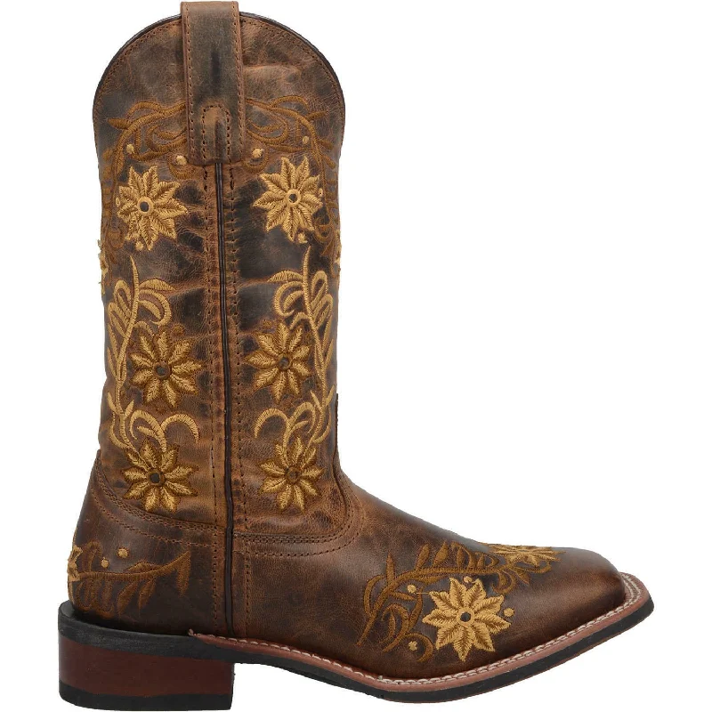 Laredo Ladies Brown Secert Garden Square Toe Boot 5822