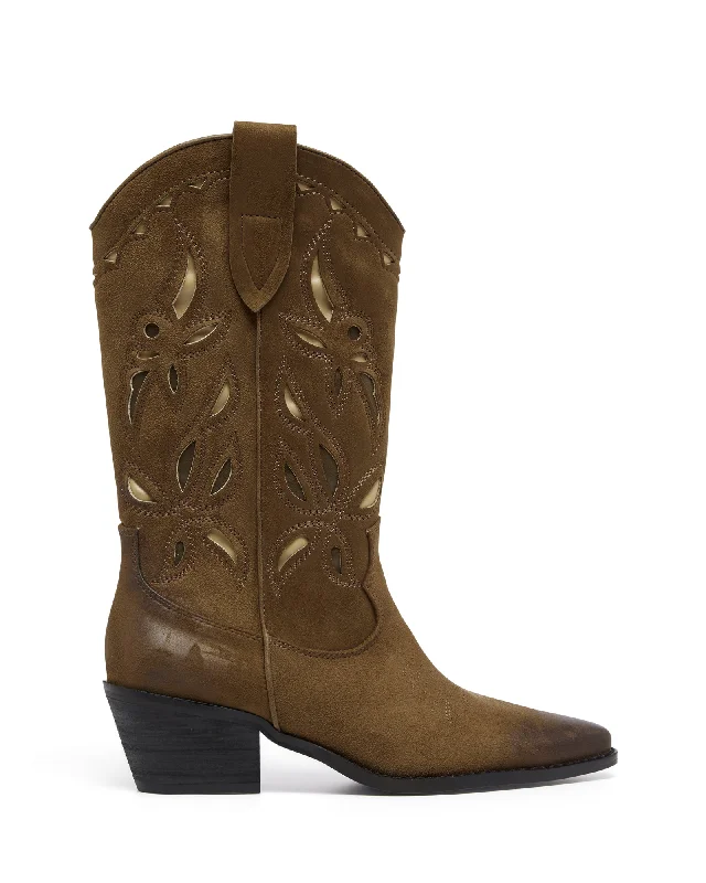 Miley Cowboy Boot Taupe