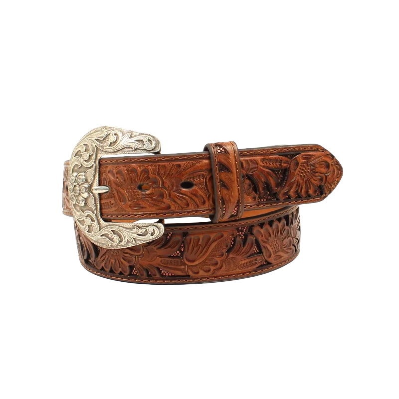 Nocona Ladies Bronze Glitter Floral Belt N3411502