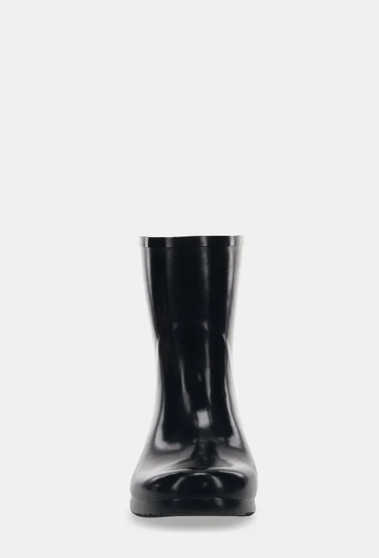 GLOSS MID RAIN BOOT - BLACK