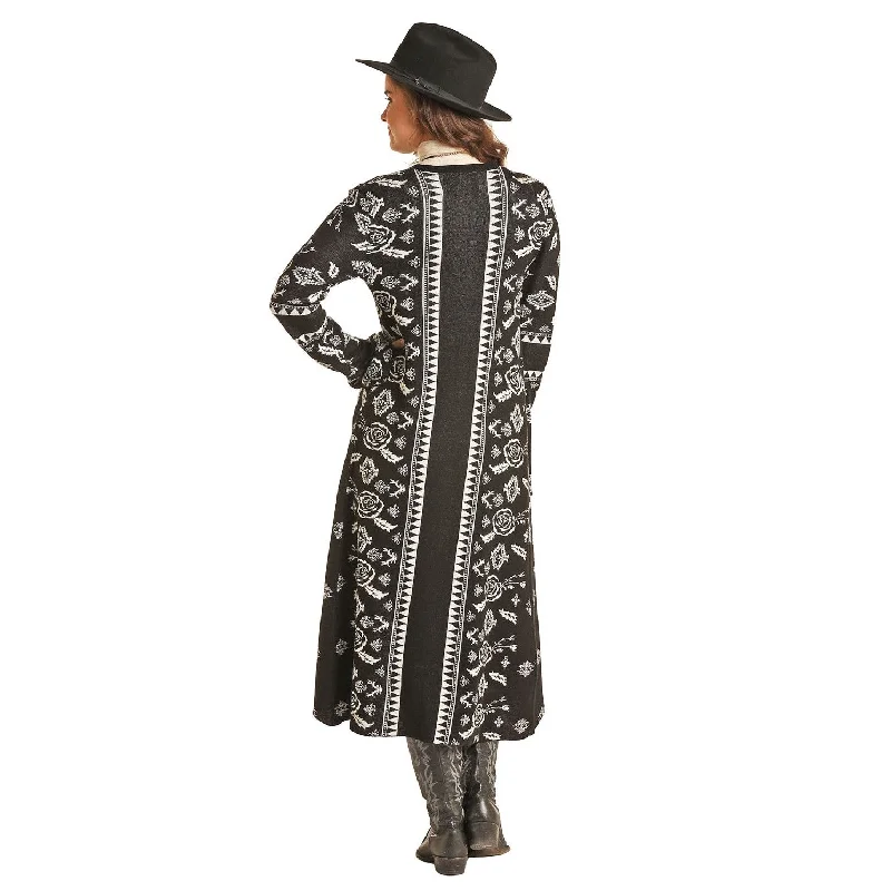 Powder River Outfitters Ladies Jacquard Aztec Cardigan 52-6721-01