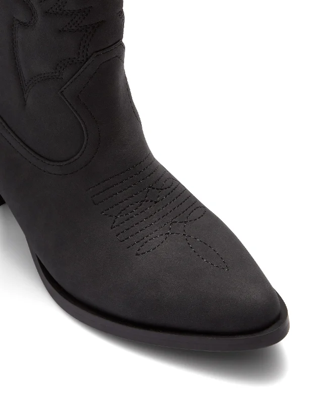 Rayne Cowboy Ankle Boot  Black