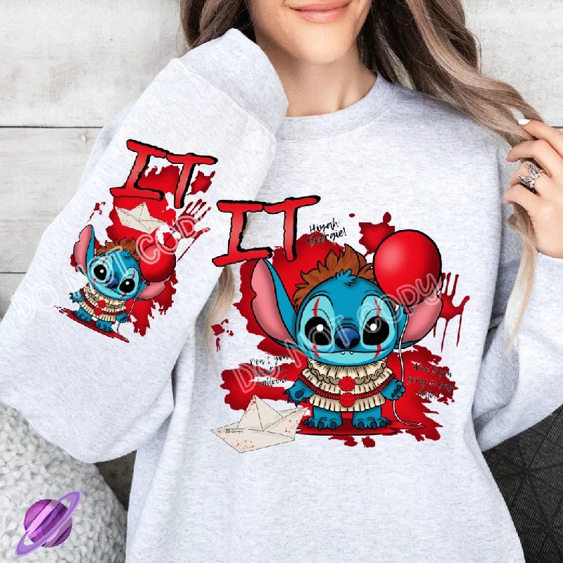 RED BALLOON - ALIEN COSPLAY RUN - CREWNECK SWEATSHIRT  W/ SLEEVE PRINT