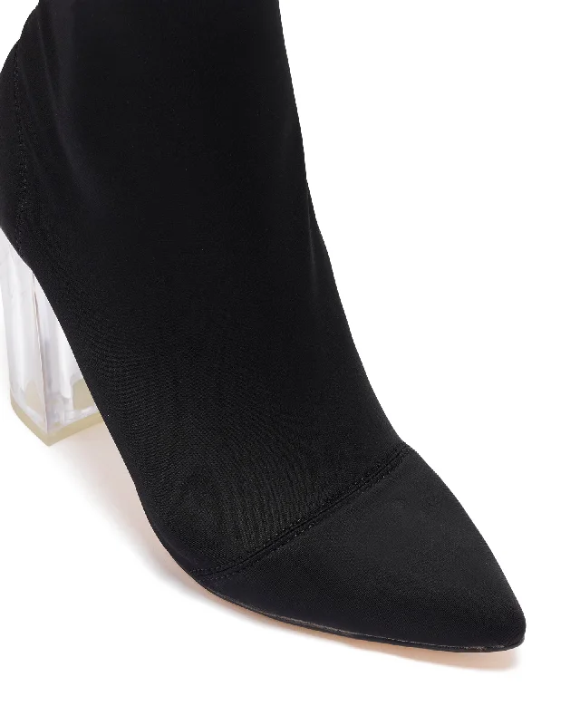 Saber Boot Black Lycra