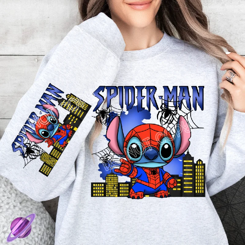 SPIDEY - ALIEN COSPLAY RUN - CREWNECK SWEATSHIRT  W/ SLEEVE PRINT