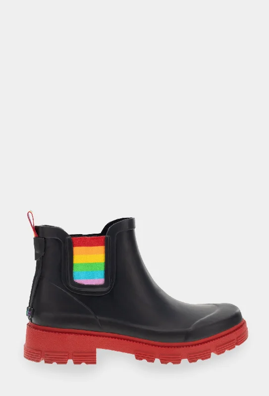 STORM PRIDE CHELSEA RAIN BOOT - BLACK