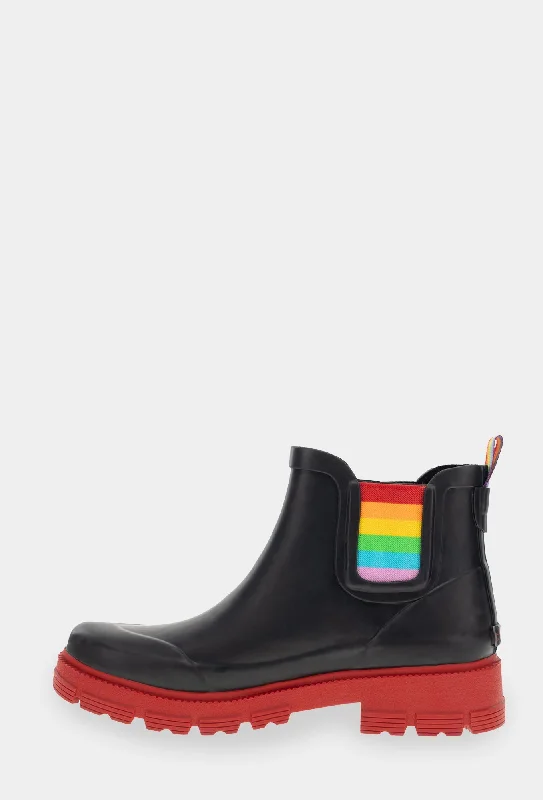 STORM PRIDE CHELSEA RAIN BOOT - BLACK