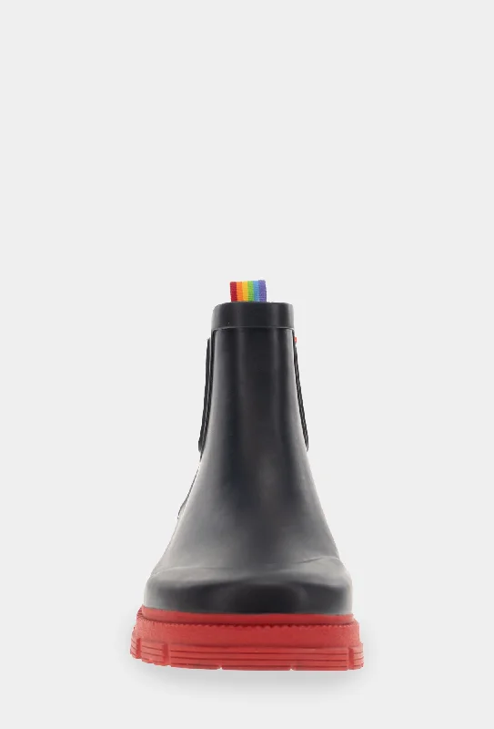 STORM PRIDE CHELSEA RAIN BOOT - BLACK