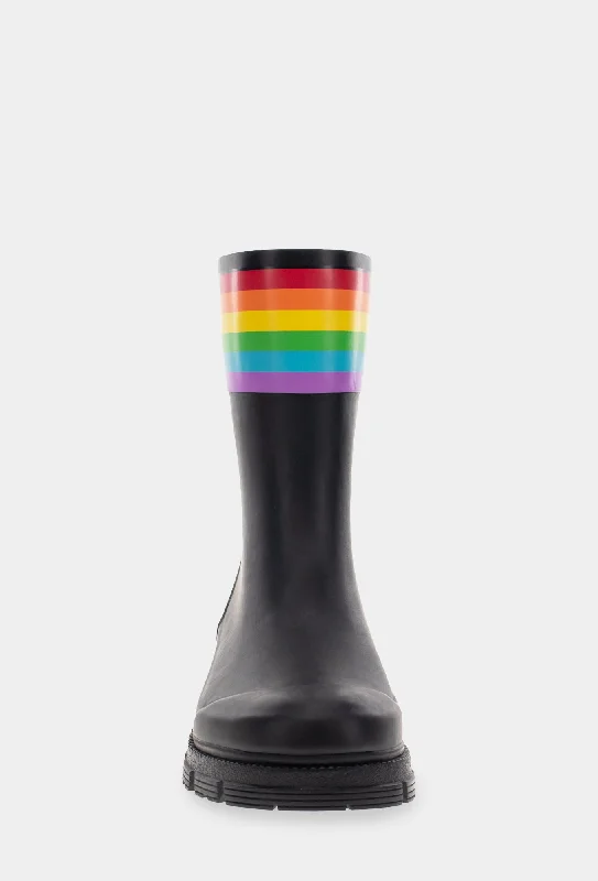 STORM PRIDE MID RAIN BOOT - BLACK