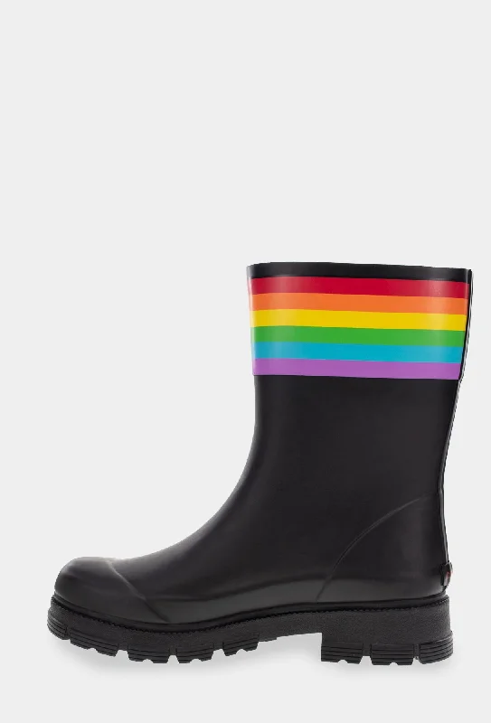 STORM PRIDE MID RAIN BOOT - BLACK