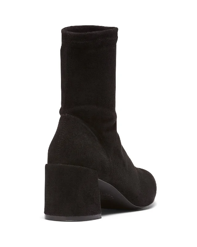 Sylvia Boot Black Stretch Microfibre